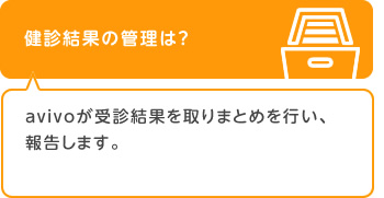 健診結果の管理は?