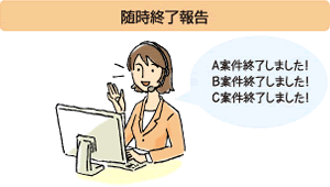 随時終了報告