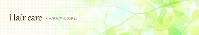 Hair care ／ ヘアケア システム