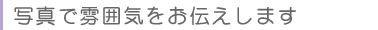 写真で雰囲気をお伝えします。