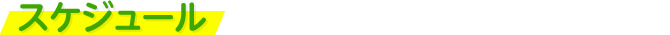 スケジュール